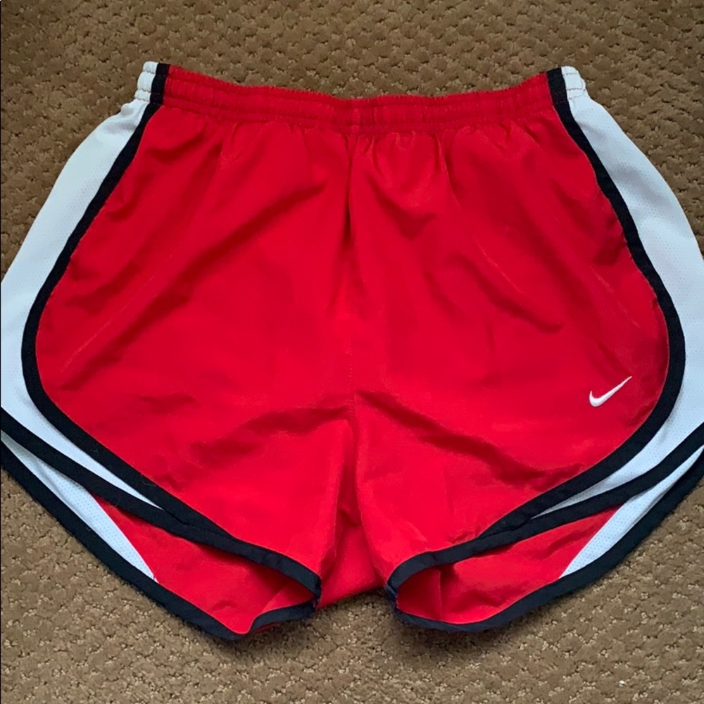 Nike red shorts small